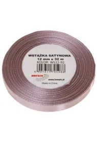 Wstążka satynowa pudrowy róż