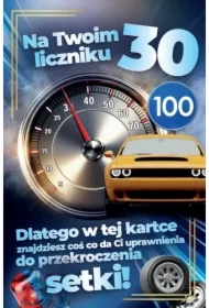 Karnet Prawo Jazdy 30 urodziny męskie