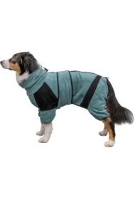 Szlafrok, dla psa, tkanina frotte, petrol, XS: 30 cm, na rzepy