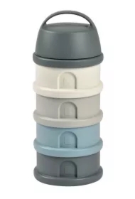 Pojemniki na mleko w proszku 4 komory mineral grey/blue