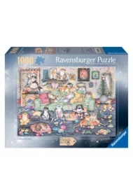 Puzzle 1000 el. Łobuziarskie koty w święta