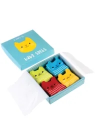 Skarpetki dla niemowląt 4 pary, Kotki