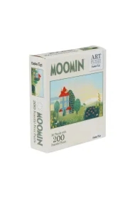 Puzzle 200 el. artystyczne muminki zielone