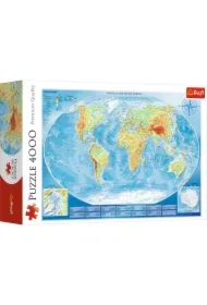 Puzzle 4000 el. Wielka mapa fizyczna świata