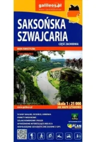 Mapa - Saksońska Szwajcaria cz. zachodnia 1:25 000