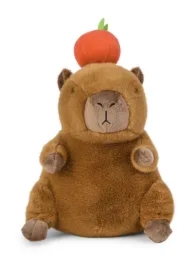 Maskotka Kapibara z jabłkiem 25cm