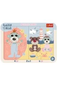 Puzzle ramkowe Baby 2w1 - Słodkie Bobaski