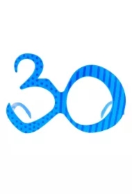 Okulary 30 urodziny niebieskie
