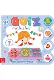 Quiz malucha. Książeczka edukacyjna z naklejkami z kaczuszką 3+