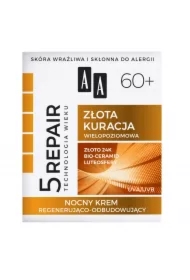 Technologia Wieku 5Repair 60+ Złota Kuracja nocny krem regenerująco-odbudowujący