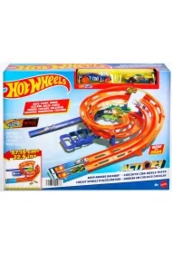 Hot Wheels. Tor samochodowy Zakręcona pętla + 2 autka HTK17