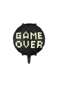 Balon foliowy Game over czarny