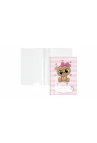 Okładka na książeczkę zdrowia dziecka plusz serca