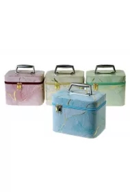 Kuferek M walizka z lusterkiem na zamek 21x14x13cm