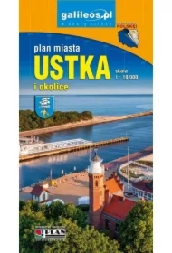 Plan miasta - Ustka i okolice 1:10 000