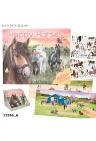 Zestaw kreatywny z naklejkami Happy Horses 13586A