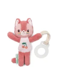 Zawieszka do smoczka świecąca w ciemności Nocny mini przyjaciel Kotka Jeanne 0 m+