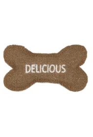 Kość z mocnego materiału brązowa 10, 5 x 6 cm