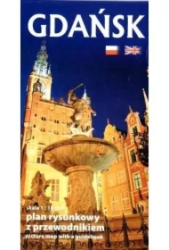 Plan kieszonkowy rys. - Gdańsk w.pol-ang 1:16 000
