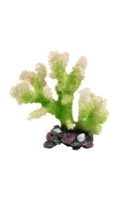 Dekoracja akwarystyczna koralowiec zielony duży 14cm