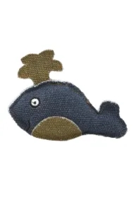 Wieloryb z mocnego materiału granatowy 11 x 9 cm