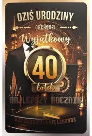 Karnet z wymiennymi rocznikami 40 męska