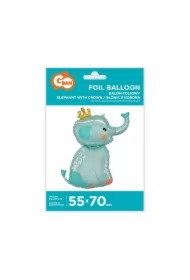 Balon foliowy Słonik z koroną