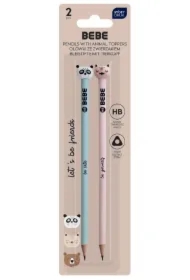 BEBE Kids. Ołówki ze zwierzątkami 2sztuki. Friends Girls