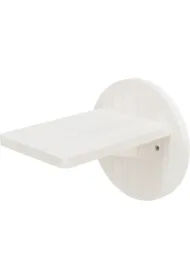 Schodek, dla kota, do montażu na ścianie, biały, drewno sosnowe, 19 x 22 cm