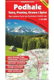 Podhale, Tatry, Pieniny, Orawa i Spisz. Mapa foliowana