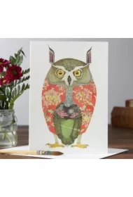 Karnet A023 B6 + koperta Sowa z długimi uszami