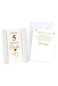 Karnet Rocznica ślubu 5