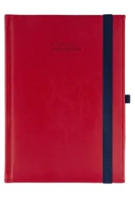 Kalendarz nauczyciela 2025/2026 A5 Nebraska gumka czerwony