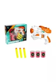 Pistolet z piankowymi pociskami i puszkami