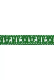 Wstążka satynowa z motywem świątecznym