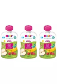 Mus owocowy Jabłka-Banany-Maliny z orkiszem po 6. miesiącu zestaw