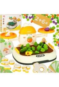 Gra planszowa zręcznościowa marchewkowe pole familijna gra dla dzieci