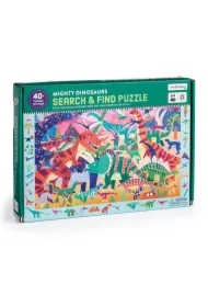 Puzzle obserwacyjne 64 el. Potężne dinozaury
