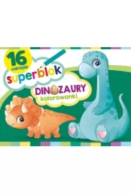 Superblok. Dinozaury Kolorowanki