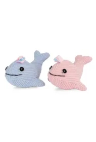 Zabawka, dla kota, wieloryb, pluszowa, 14 cm, z kocimiętką