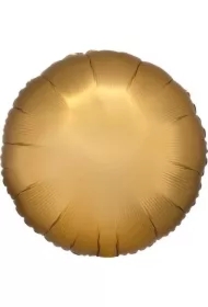 Balon foliowy Lustre satynowy złoty okrągły