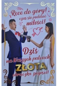 Karnet Ślub - Pistolet