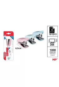 Zszywacz mini 24/6 + zszywki MIX