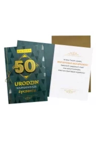 Karnet B6 Urodziny 50 męskie
