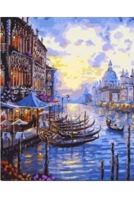Malowanie po numerach - Wenecja gondole