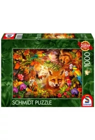 Puzzle 1000 el. PQ Kwiaty, futro i pióra