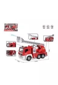 Auto straż pożarna z drabiną 1:10 światło dźwięk