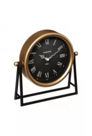 Zegar stołowy Luca na metalowym stojaku