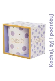 Kubek prezentowy Kochaj, żyj i podróżuj