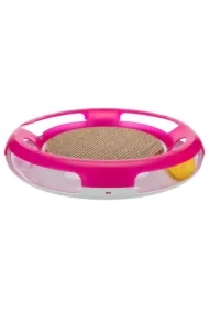 Zabawka dla kota z drapakiem Race & Scratch, plastic, 37 cm